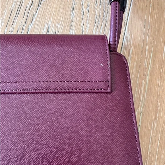 Authentic Vintage Cartier Must de Cartier Burgundy Leather Shoulder Bag